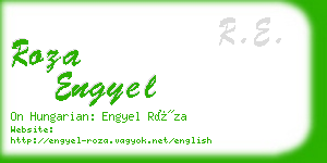 roza engyel business card